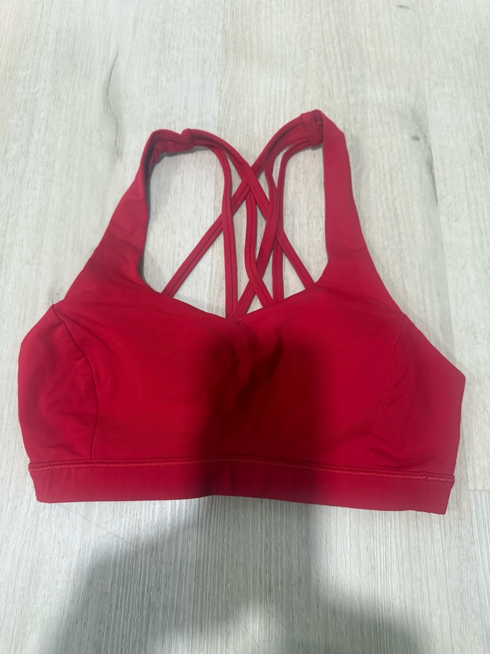 Lululemon Red Strappy Sports Bra Size 4